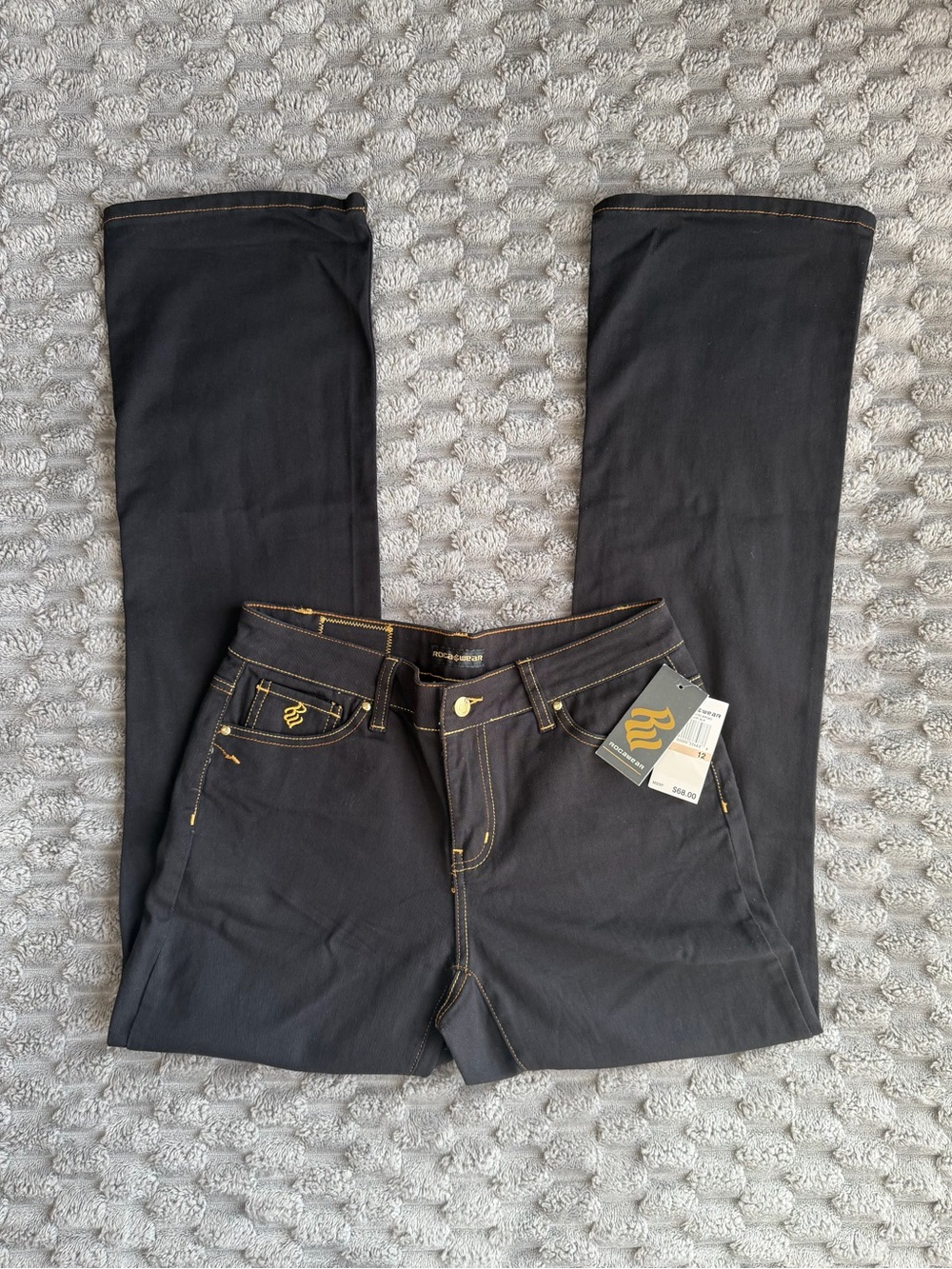 NWT Vintage Y2K Rocawear Black Straight Leg Jeans